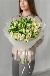 Белые альстромерии 15 шт 149296