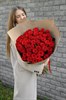 Красная роза 60см одн 51шт 149228 - фото 629949